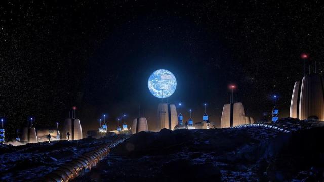 Diseño de Moon Village, futura base lunar / SOM