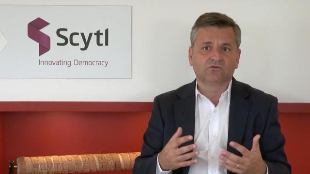 El presidente del consejo de administración de Scytl, Pere Vallès, en una imagen de archivo / YOUTUBE