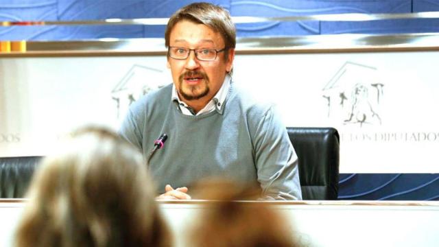 Xavier Domènech (En Comú Podem), que se postula a presidir el Congreso, en una imagen de archivo.