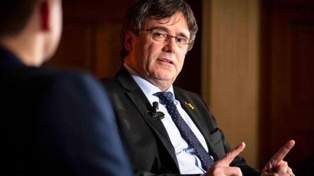 Carles Puigdemont, durante un acto público en una universidad / EFE