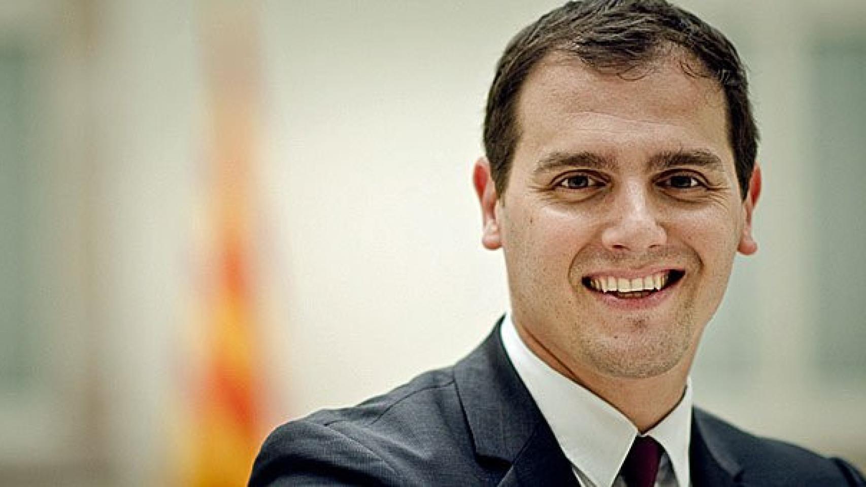 El presidente de Ciudadanos, Albert Rivera, en el Parlamento autonómico de Cataluña