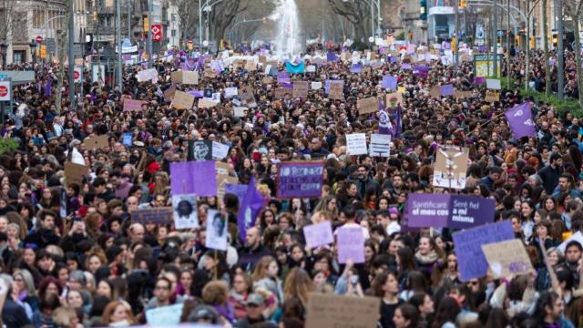 Manifestación del 8M, Día Internacional de la Mujer, en Barcelona el 8 de marzo de 2020 / EUROPA PRESS