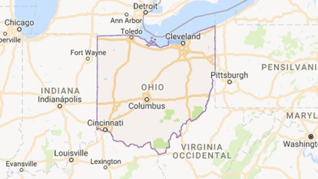 Situación de la localidad de Columbus en el mapa del estado de Ohio (Estados Unidos), donde ha ocurrido en tiroteo / CG