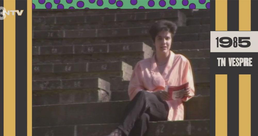 La periodista Pilar Rahola, en sus inicios en TV3 / TV3