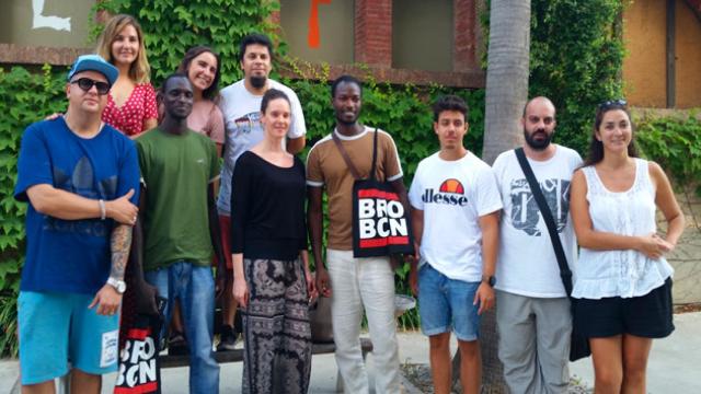 Laminé junto a sus compañeros del Sindicato de Vendedores Ambulantes en Barcelona / CG