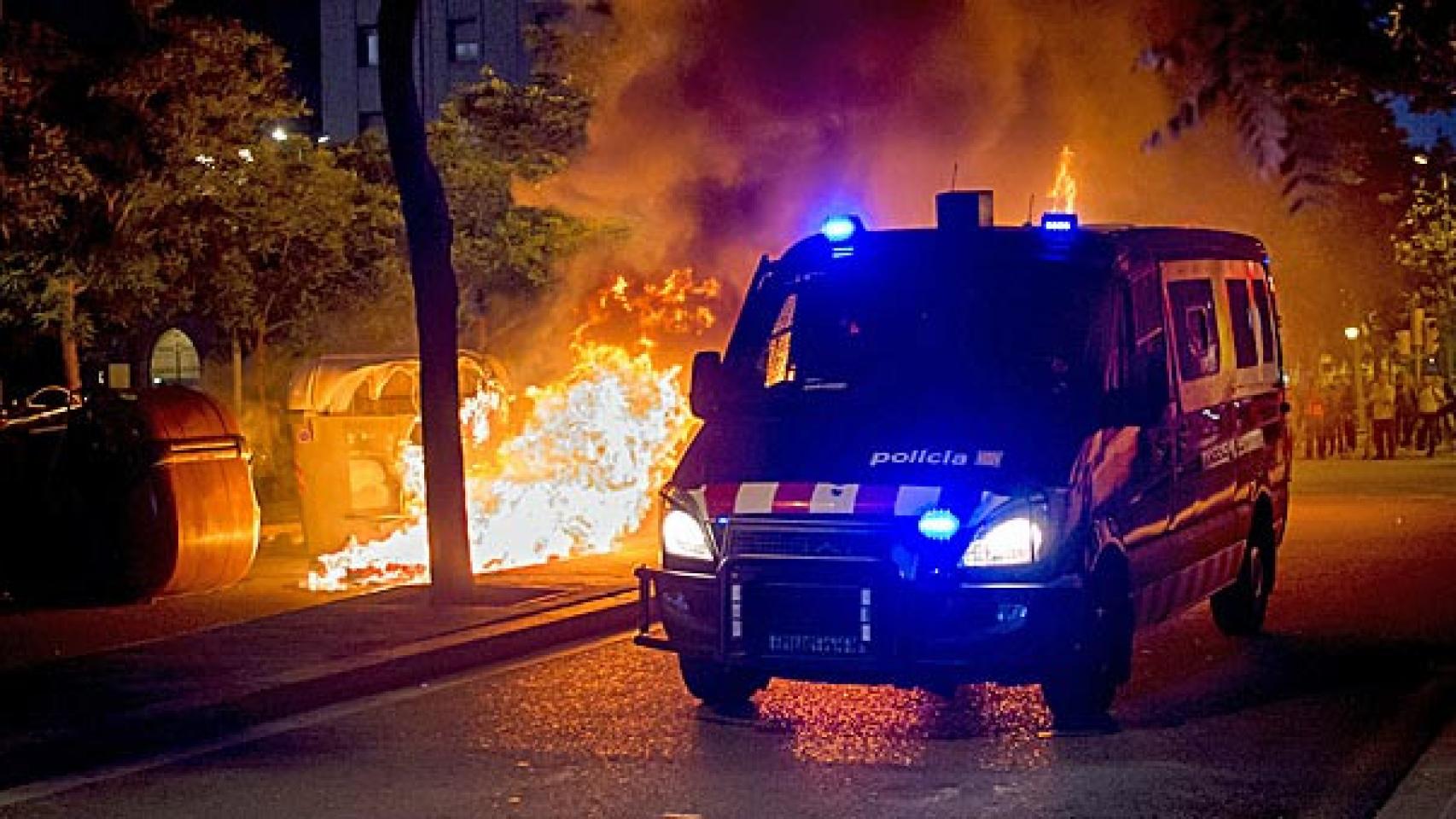 Disturbios en Barcelona tras una manifestación en protesta por el desalojo de Can Vies