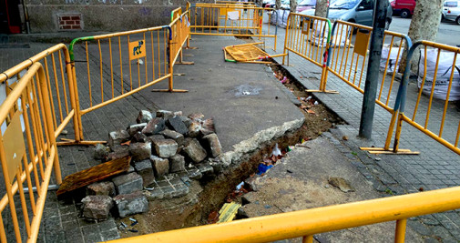 Obras en el barrio de San Roque