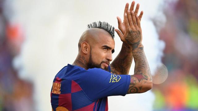 Arturo Vidal con el Barça /REDES
