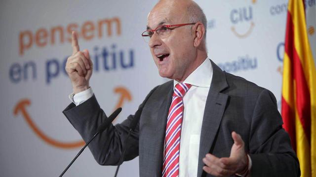 Josep Antoni Duran i Lleida en un acto de CiU, coalición de la que también formaban parte Artur Mas y Carles Puigdemont (CDC) / WIKIPEDIA