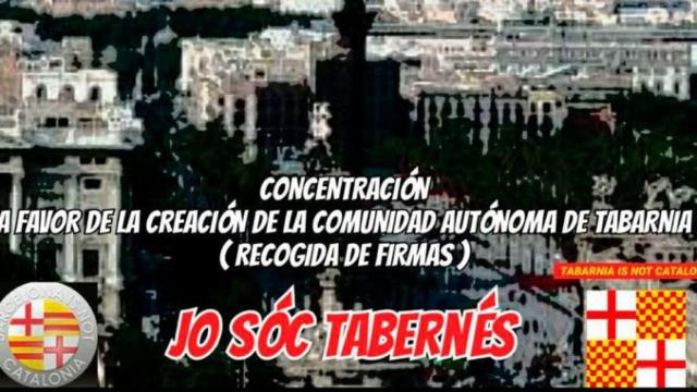 Convocatoria de manifestación a favor de Tabarnia en Barcelona en enero / CG