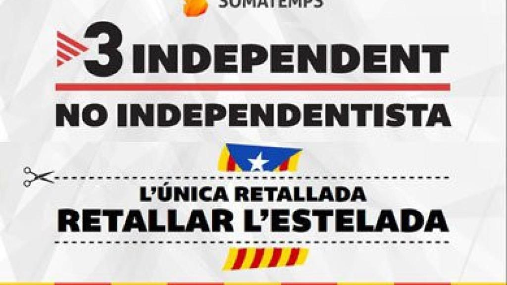 Somatemps protesta contra la deriva independentista de TV3