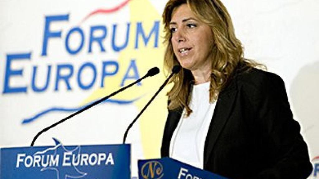 Susana Díaz, en un desayuno informativo de Nueva Economía Fórum