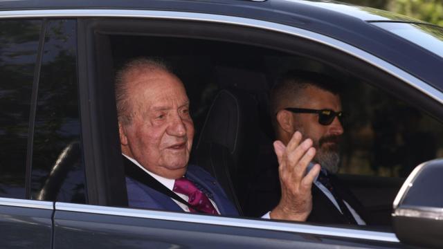 Juan Carlos I, a su llegada a la Zarzuela /EP