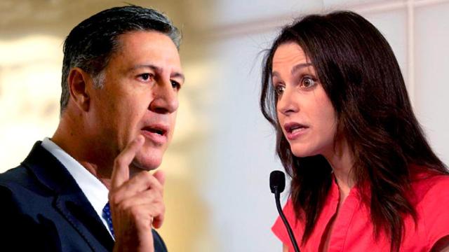 Ciudadanos (Inés Arrimadas) y Xavier García Albiol (PP) / FOTOMONTAJE DE CG