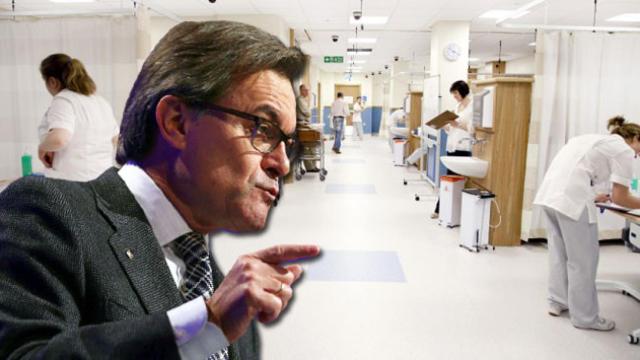 El expresidente catalán, Artur Mas, y una ala de un hospital / CG