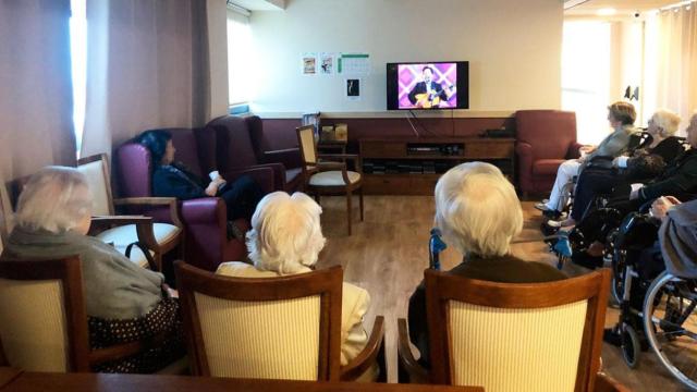 Residentes del centro DomusVi Bonanova, la mejor residencia del grupo en Barcelona / CG