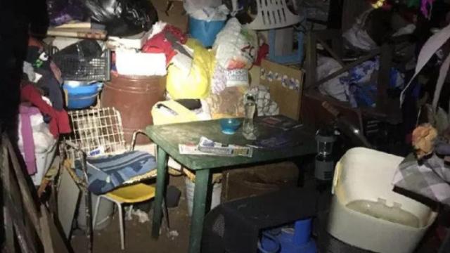 El zulo en que la mujer secuestrada ha estado encerrada los últimos diez años