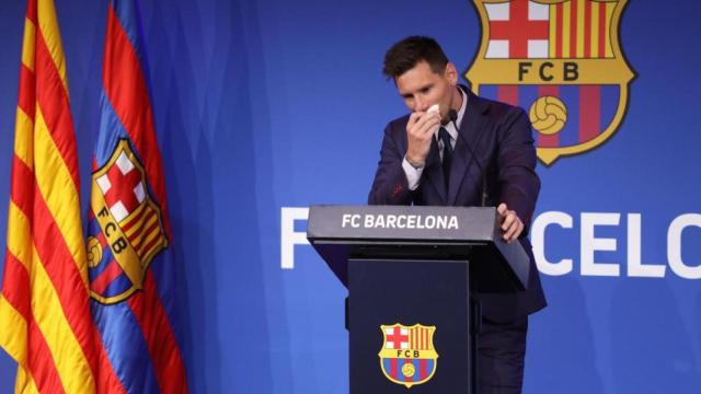 Leo Messi, durante su controvertida despedida del FC Barcelona / REDES