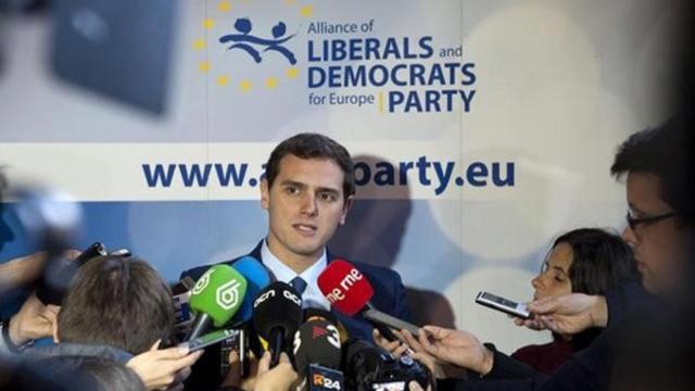 El líder de Ciudadanos, Albert Rivera, en un acto del grupo liberal ALDE / EFE
