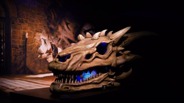 La calavera de un dragón en la exposición de 'Juego de Tronos' / EP