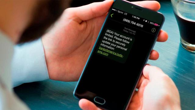 Un ejemplo de mensaje recibido de 'smishing' / PEXELS