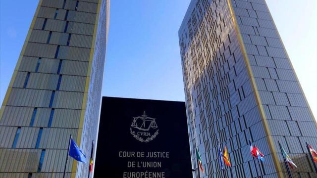 Fachada del TJUE (Tribunal de Justicia de la Unión Europea), donde se decide el juicio de la Superliga / EP