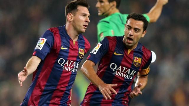 Messi y Xavi en el Barça / FCB