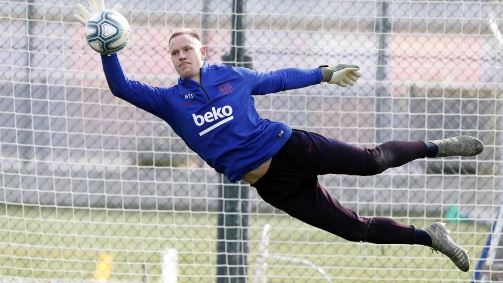 Ter Stegen, en un entrenamiento | FCB