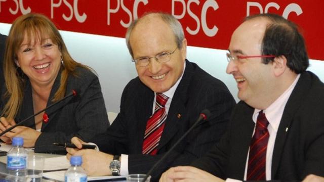 Manuela de Madre, José Montilla y Miquel Iceta, en una imagen de archivo / EUROPA PRESS