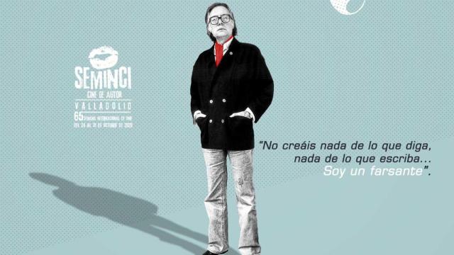 Cartel de presentación del documental 'Anatomía de un dandy', obra de Charly Arnaiz y Alberto Ortega en la Seminci de Valladolid / POR AMOR AL ARTE PRODUCCIONES