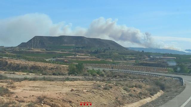 Estabilizado el incendio entre Cataluña y Aragón / BOMBERS
