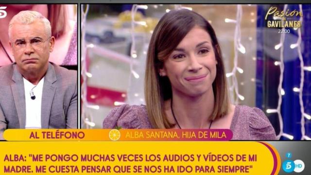 Alba Santana Ximénez en 'Sálvame' / MEDIASET
