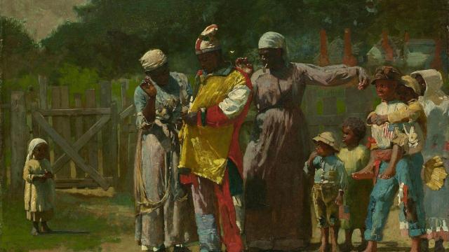 'Dressing for the Carnival' (1877) / WINSLOW HOMER