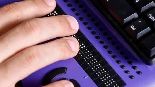 Teclado para personas invidentes