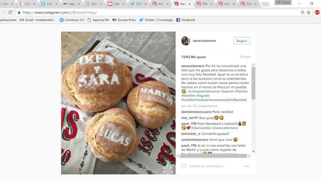 Sara Carbonero desea Feliz Navidad