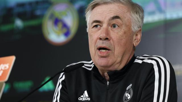 Carlo Ancelotti, durante la rueda de prensa previa al clásico / EFE