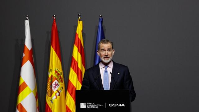 Felipe VI en su discurso de la cena institucional del Mobile World Congress de 2023 / EFE