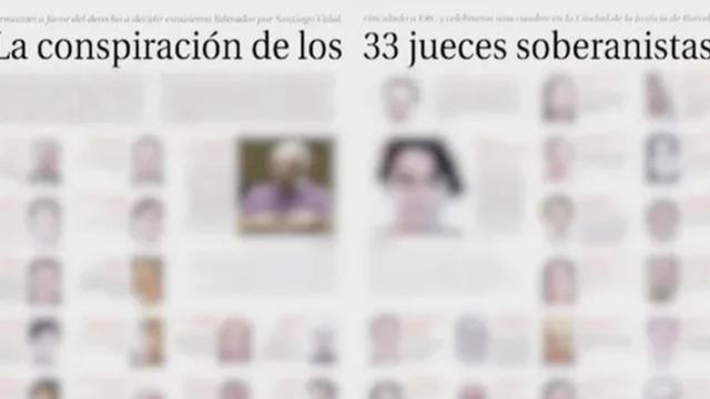 El artículo con los datos de los jueces soberanistas