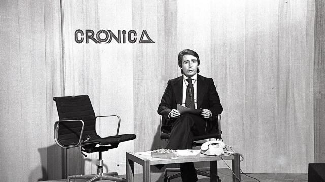 Ricard Fernández Deu en TVE a finales de la década de 1970 durante un informativo en catalán