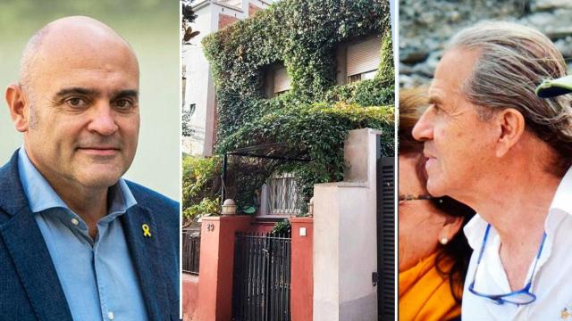 Xavier Vendrell (i), el antiguo burdel Club 29 de Barcelona y su socio, Patricio Chadwick (d) / CG