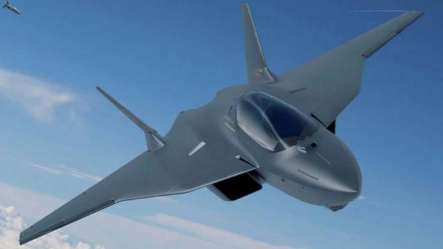 Imagen del prototipo del nuevo caza europeo FCAS