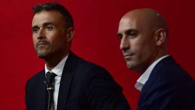 Una foto de Luis Enrique y Luis Rubiales / EFE