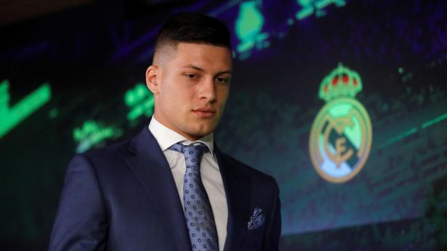 Luka Jovic en la presentación como jugador del Real Madrid / EFE