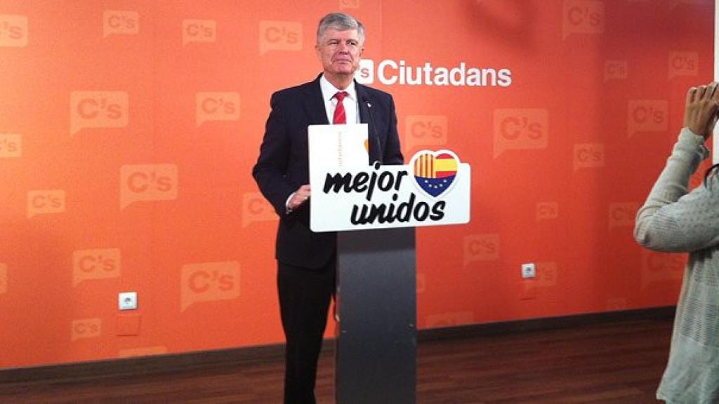 El portavoz de C's, Matías Alonso, en rueda de prensa