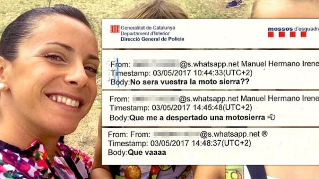 Algunos fragmentos de los mensajes vía whatsapp entre Rosa Peral y su vecino / CG
