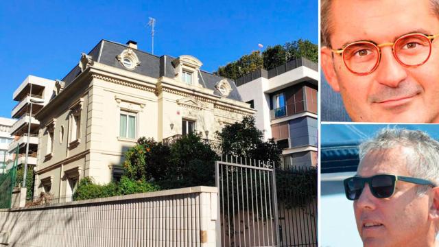 El palacete de los Gaspart en Barcelona y David Pellicer (arriba derecha) y Josep Maria Dosta (abajo) / CG