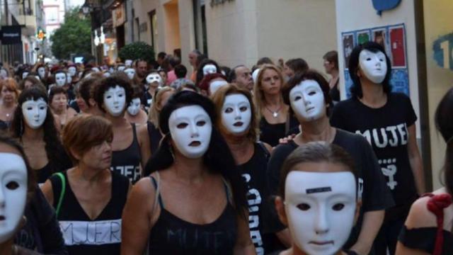 Una foto de archivo de la Asamblea Feminista de Cádiz