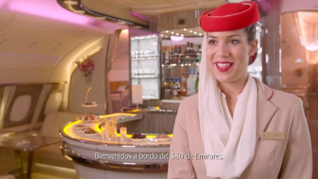 Una captura del vídeo de la primera clase de Emirates, que cuesta unos 12.400 euros de media / CG