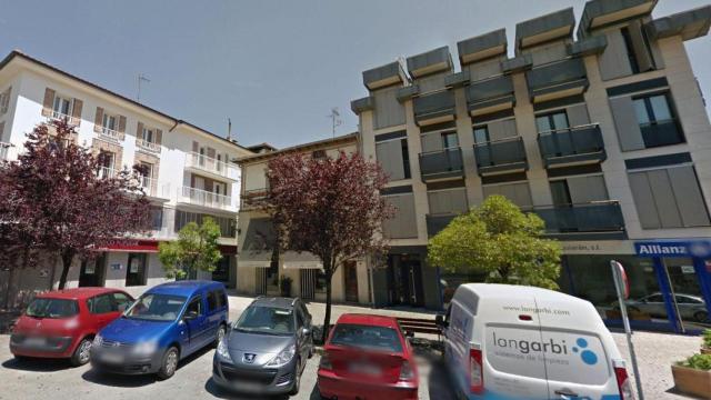 Calle García Ximénezen Alsasua, donde habría tenido lugar la agresión al agente de la Guardia Civil / GOOGLE MAPS