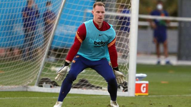 Marc André Ter Stegen en un entrenamiento / FCB